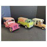 Tin Toy Trucks.