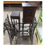 Plant Stand, Jewelry Chest, Singer Base.