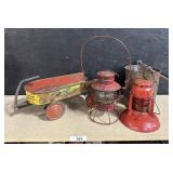 Copper Bucket, Vtg Daveï¿½s Crockett Wagon, Vtg