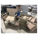 8 Outdoor Camping Folding Chairs.