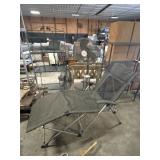2 Floor Fans & Folding Lounge Chair.