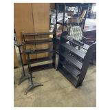 2 Speaker Stands & 2 DVD Shelves.