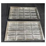 2 Hershey Chocolate Candy Molds.