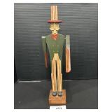 Hand Made Wooden Uncle Sam Whirligig.