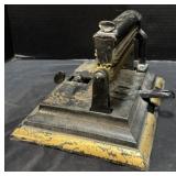 Antique Paint Decorated Fluting Iron.