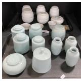 Small Blue & White Jars, Vases.