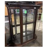 Bowed Curio Cabinet.
