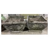 2 Concrete Planters.