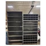 2 Metal Steel Shelving Units.