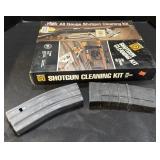 Shotgun Cleaning Kit & Gun Clips.
