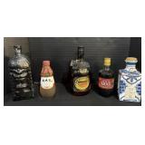 5 Liquor Bottles.