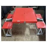 Weile Folding Plastic Picnic Table.