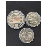 3 Commemorative Rounds.