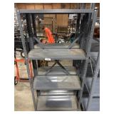 2 Small Metal Shelving Units.