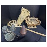Noncombatant Gas Mask, Wicker Basket.