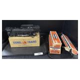 Lionel Train Engine, Cars, Boxes.