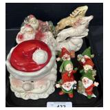 Vintage Japan Elves, Santa Cookie Jar & Santa