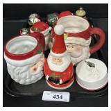 Santa Trinket Boxes, Mugs, Various Ornaments.