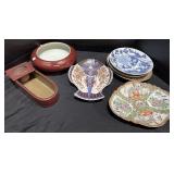 Imari Porcelain Plates, Brush Washer Dish, Bonsai