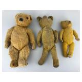Early 1900s Stieff Style Jointed Teddy Bears.