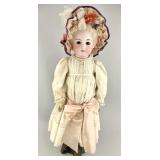 19th C Bisque Head Swivel Neck Doll.