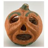 1940s Papier Mache Halloween Jack-O-Lantern.