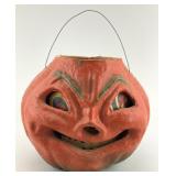 1940s Papier Mache Halloween Jack-O-Lantern.