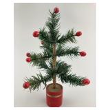 19th Century Small German Teaberry Feather Tree.