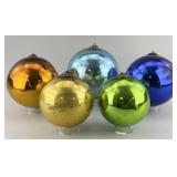 Antique German Kugel Ball Tree Ornaments.