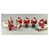 Christmas Santa Candy Containers & Ornaments.