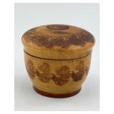 19th C PA Treen Ware W/ Sponge Decoration.