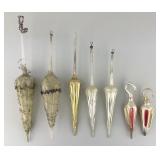 German Blown Glass & Victorian Tree Ornaments.