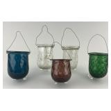 Blown Glass Victorian Christmas Fairy Lamps.