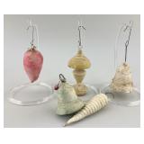 Rare Spun Cotton Christmas Tree Ornaments.