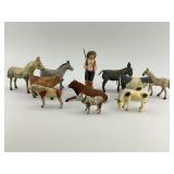 Early German Composition Stick Leg Animals.