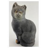Rare Early Papier Mache Halloween Black Cat.