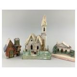 Vintage Christmas Putz Buildings.