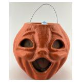 1940s Papier Mache Halloween Jack-O-Lantern.