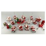 Vintage Felt Christmas Tree Ornaments.