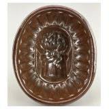 Pennsylvania Glazed Stoneware Pudding Mold.