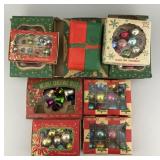 Vintage Christmas Mini Feather Tree Ornaments.