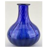 Early Stiegel Type Cobalt Glass Bottle.