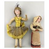 1900s Spun Cotton Candy Container & Ornament.