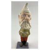 19th C. German Papier Mache Santa Claus Nodder.