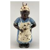 Antique Cast Iron Black Americana Still Bank.
