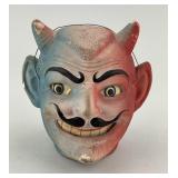 Early Composition Halloween Devil Head Lantern.