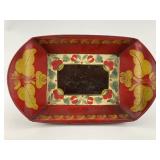 Extremely Rare Red PA Toleware Tray.