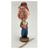 Early German Composition Gnome Bobble Head.