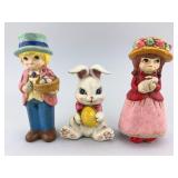 1960s Napcoware Easter Figurines.