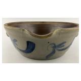 Very Good 19th C Blue Decorated PA Milk Pan.